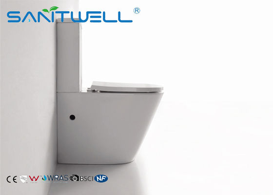 Floor standing Toilet  Back to Wall Full White Ceramic Washdown Soft Close Seat