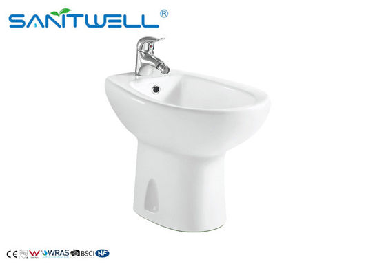 Hotel Bathroom Equipment Floor Mounted Bidet , Women Toilet Self Cleaning Ceramic Bidet