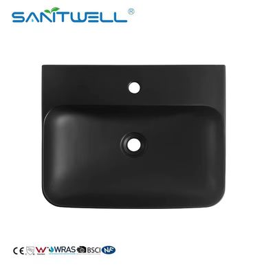 Bathroom Sinks Rectangle Shape New Fashion Styles Matt Black Above Counter Wash Hand Basins
