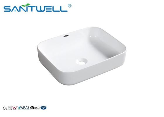 European Style Ceramic Art Basin , Oval Shaped Face Wash Basin For Bathroom