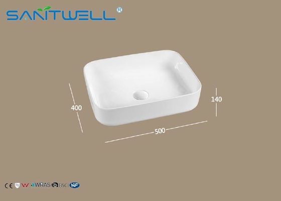 European Style Ceramic Art Basin , Oval Shaped Face Wash Basin For Bathroom