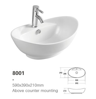 Hot Selling Factory Wholesale Ceramic Above Counter Basin