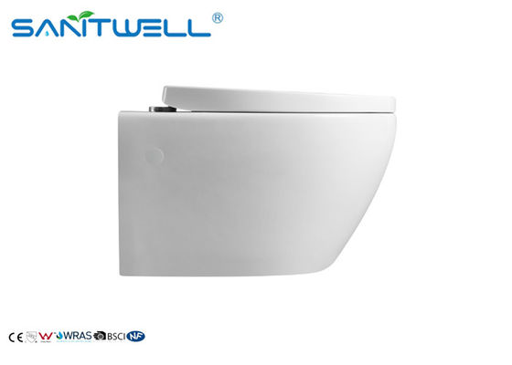 Home Sanitary Modern Wall Mounted Toilet / Water Closet Round Wall Hung Toilet
