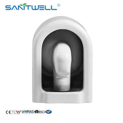 Chaozhou Popular 180mm P Trap 490mm Rimless One Piece Wall Mounted Toilet