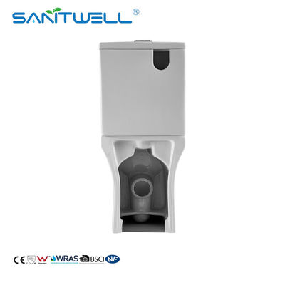 Chazhou Close Coupled 640mm P Trap Bathroom Rimless Toilet