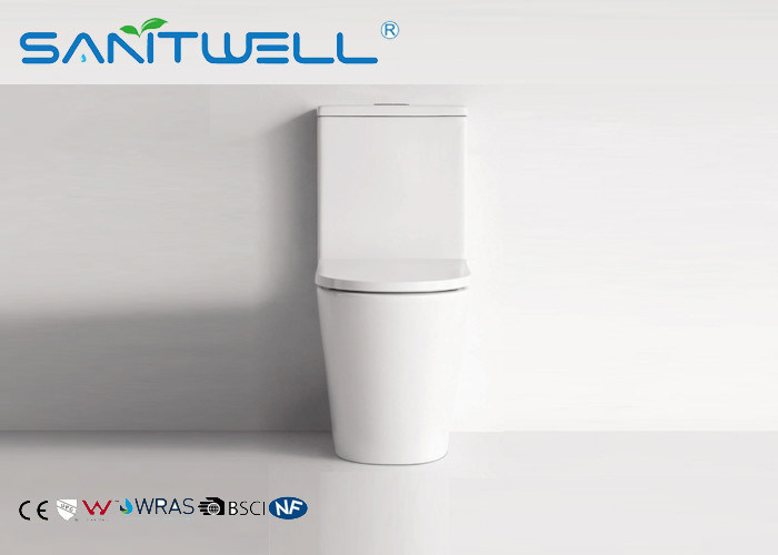 Floor standing Toilet  Back to Wall Full White Ceramic Washdown Soft Close Seat